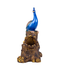 The Wall darshan Resin Peacock Statue Wine Bottle Holder Display Stand for Home Bar Decorative Showpiece (12x32x23 cms)