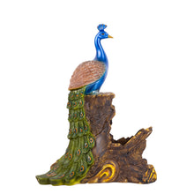 The Wall darshan Resin Peacock Statue Wine Bottle Holder Display Stand for Home Bar Decorative Showpiece (12x32x23 cms)