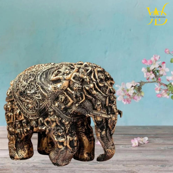 Carved for Rusticity Elephant Table Accent