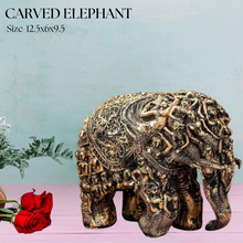 Carved for Rusticity Elephant Table Accent