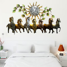 Wall Darshan 7 Horses With Sun Wall Art