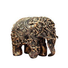 Carved for Rusticity Elephant Table Accent