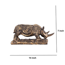 Horned Rhino Table Accent