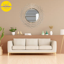 The WallDarshan Geometric Wall Accent Mirror