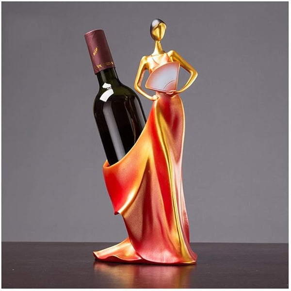 Resin wine lady statue| Resin Lady Statue| Resin wine lady set| Polyresin Home decor| Resin Decorative item|