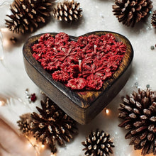 Rose Wooden Bowl Candle