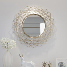 The WallDarshan Geometric Wall Accent Mirror