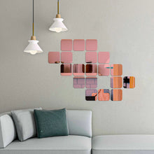 Acrylic square Mirror Stickers For Wall Pack Of 12 pieces Mirror Size (6x6)inches Each