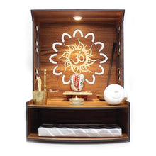 THE WALLDARSHAN Wooden Laminated Temple Beautiful MDF Wooden Temple/Pooja Mandir for Home and Office/Wall Mounted Temple Home Decor Temple Brown