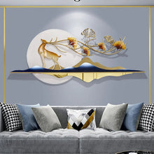 FAB HOME DECORN Metal Wall Art For home dcor, wall dcor, living room, drawing room Winter Deer