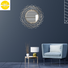 The WallDarshan Geometric Wall Accent Mirror