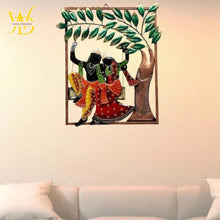 CraftOwl Metal Radha Krishna on Jhula Wrought Wall Hanging